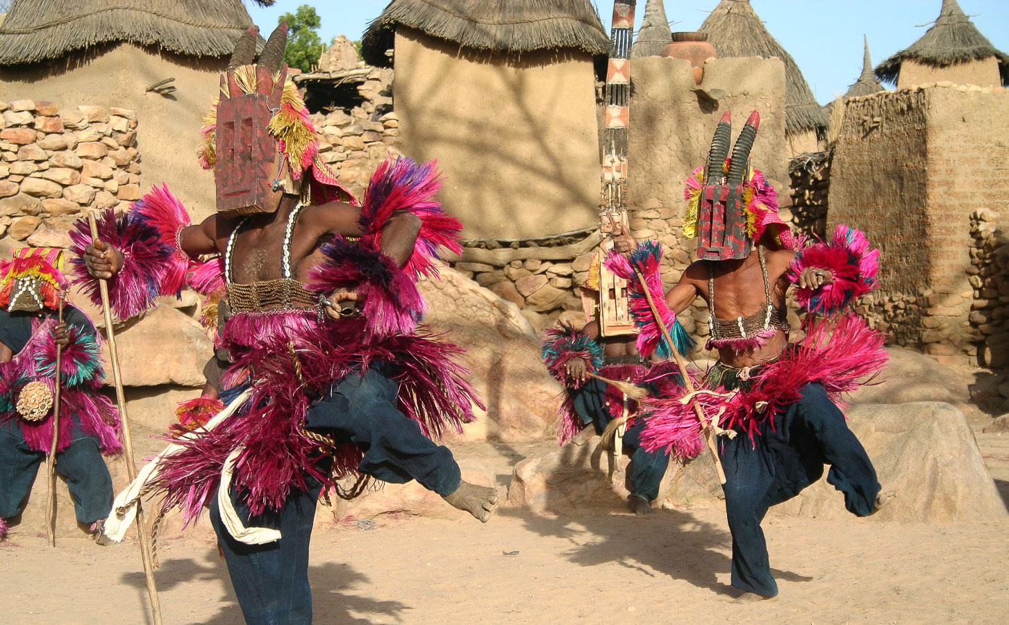 Dogon tribe dancers