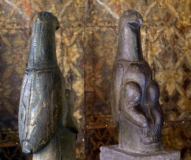 Zimbabwe Short Hand Carved Serpentine Stone Shona Giraffe Sculpture ...