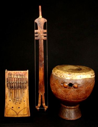 Old Brass Line Design Long Unique Shape Musical Instrument